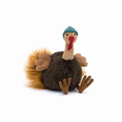 Jellycat Theo Turkey Birds USA | 37458NEQO